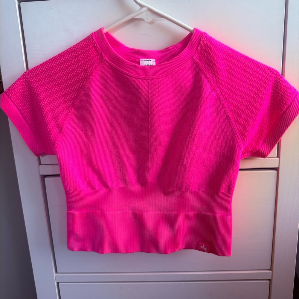 JoyLab Vibrant Pink Short Sleeve Tee